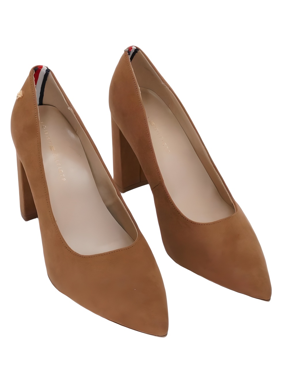 Tommy Hilfiger Abilene Dark Natural Faux Suede Pointed Toe Pumps Size 10M